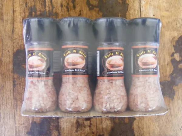 Himalayan salt grinder Taste of Africa trade mark